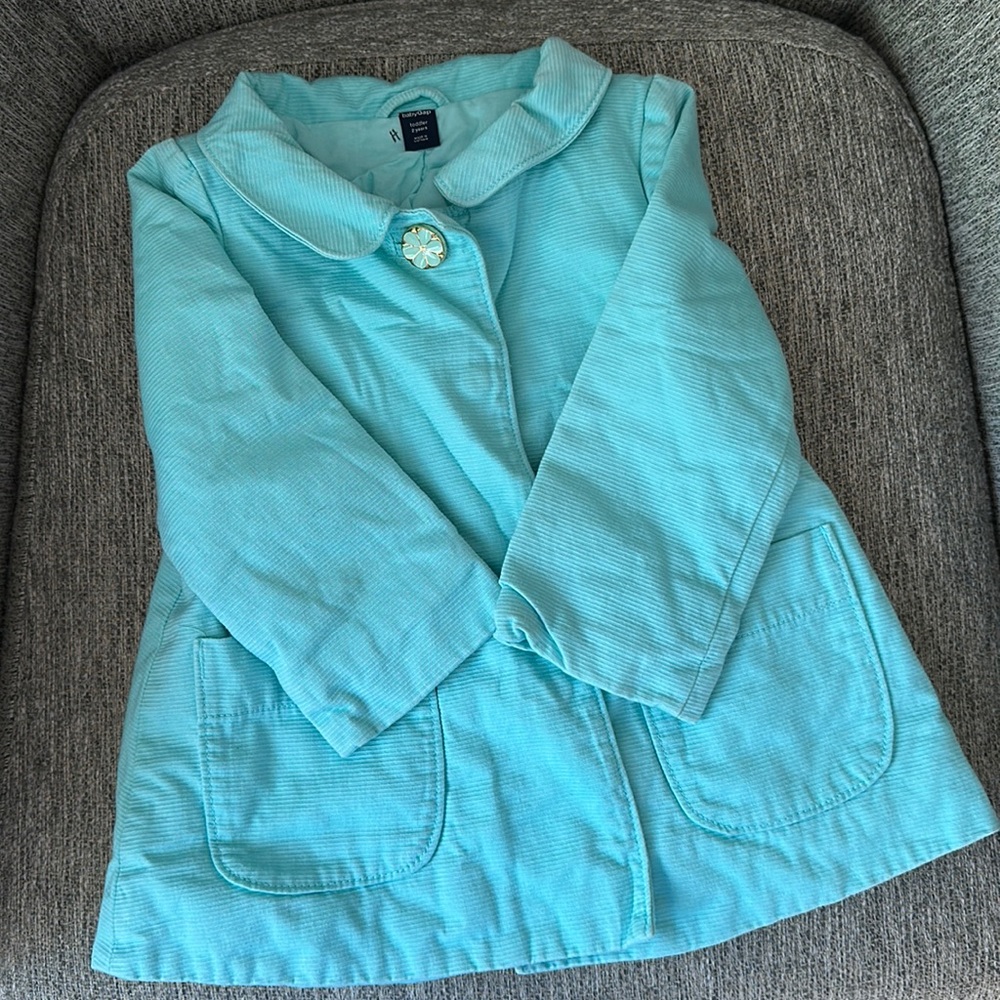 Classic Gap Robin-Egg Blue Coat